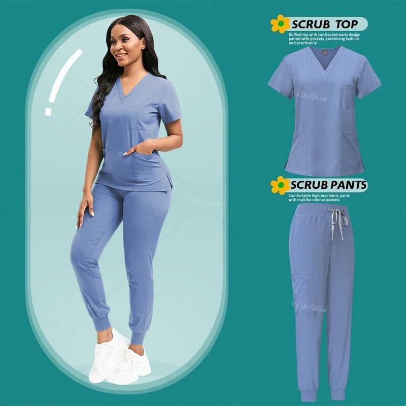 Wholesale Jogger Suit Doctor Nurse Scrubs Set Hospital Medical Surgical Uniforms Multicolor Women Wear Scrub Suit Doctor Uniform
